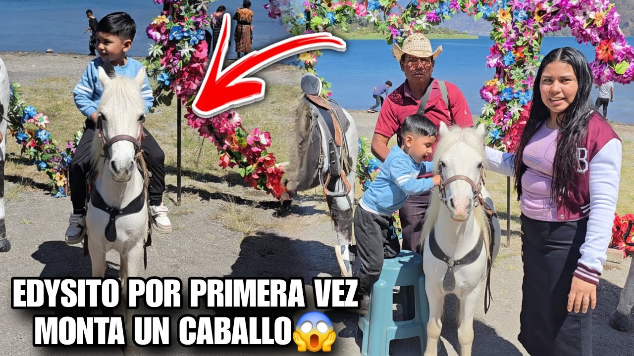 DAYSI Paseo a EDYSITO En Un Caballo Por Primera Vez😱Asi Recorren Ellos Todo El Lago😍