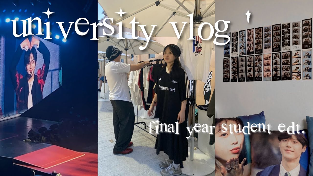 ntu vlog ⭑ y3s2 start of final semester, enha concert, intern, student life