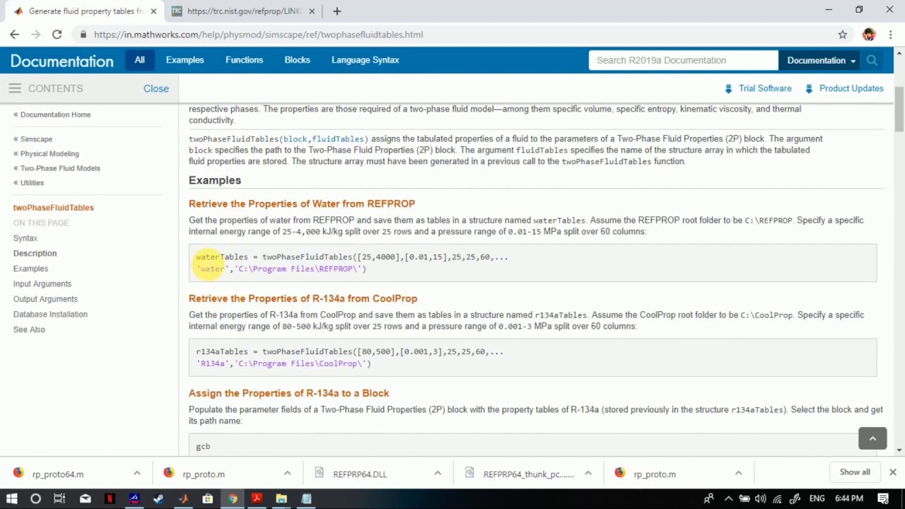 How to link Refprop with MATLAB.