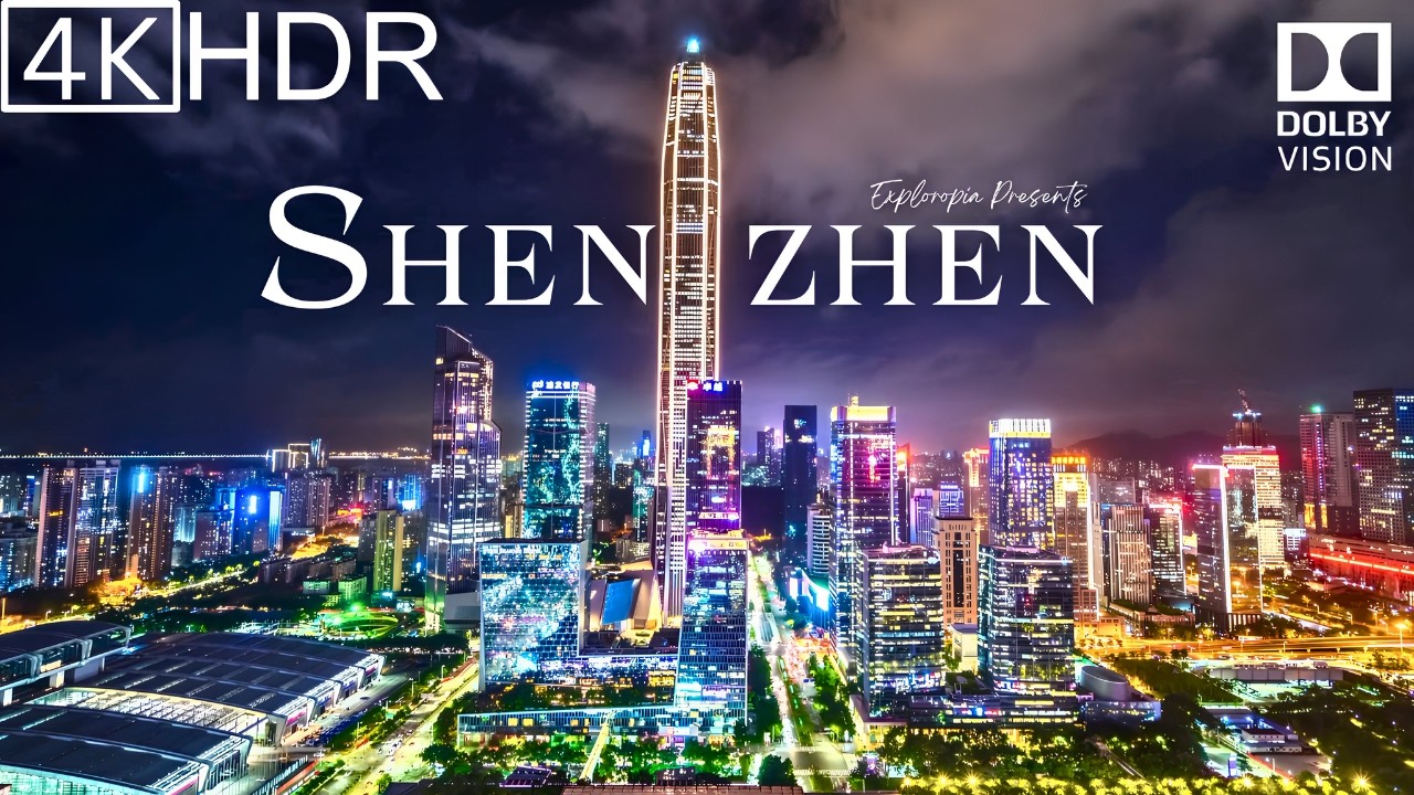 Shenzhen, China in 4K ULTRA HD HDR 60 FPS Dolby Vision™ Drone Video