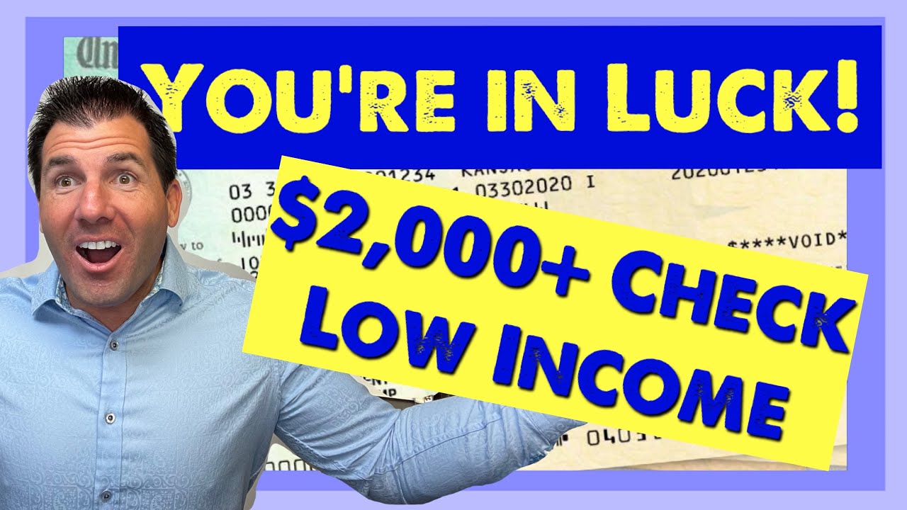 Low Income? $2,000+ 4th Stimulus Check: You're in Luck!