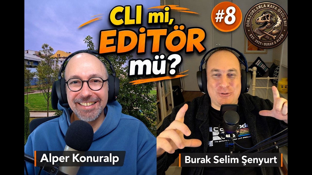 Yapay Zeka Araçlarında CLI mı, Editör mü? | Dinozorlarla Kafa Ütüleme #8 @burakselimsenyurt