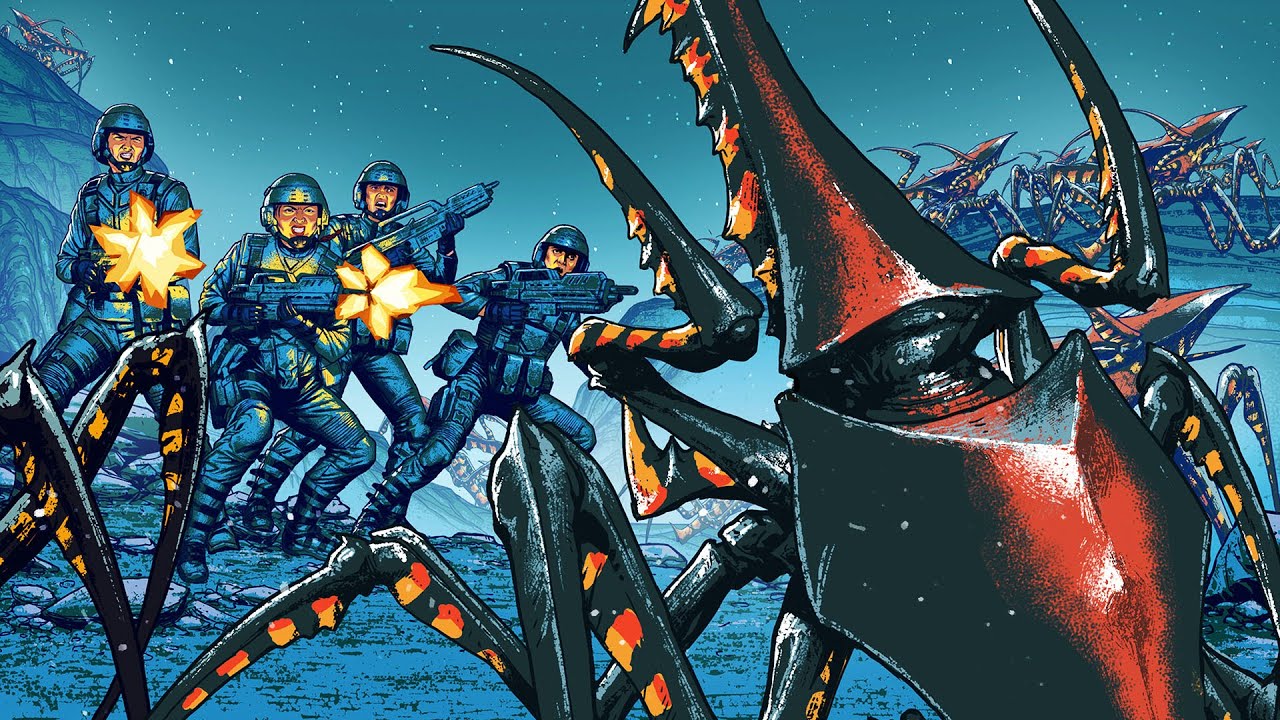 Endless BUG Invasion in Starship Troopers Terran Command Gameplay
