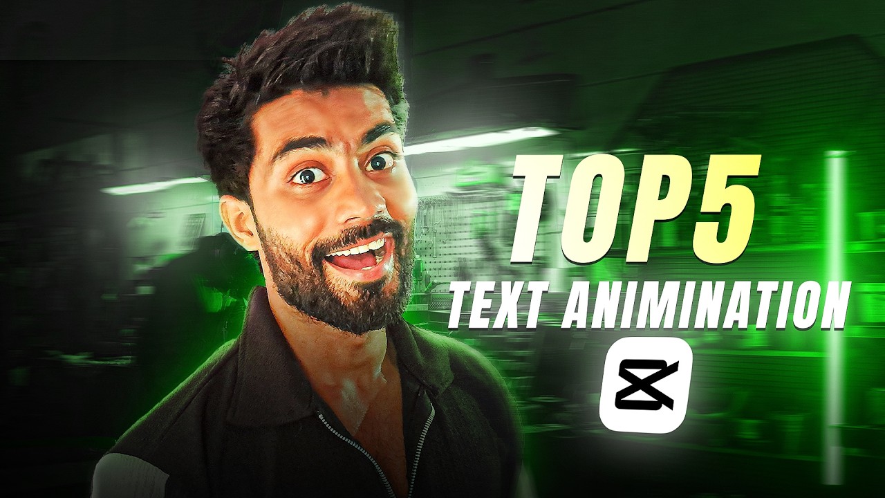 CapCut Top 5 Text Animations in Hindi 🔥 Viral Video Editing Tutorial