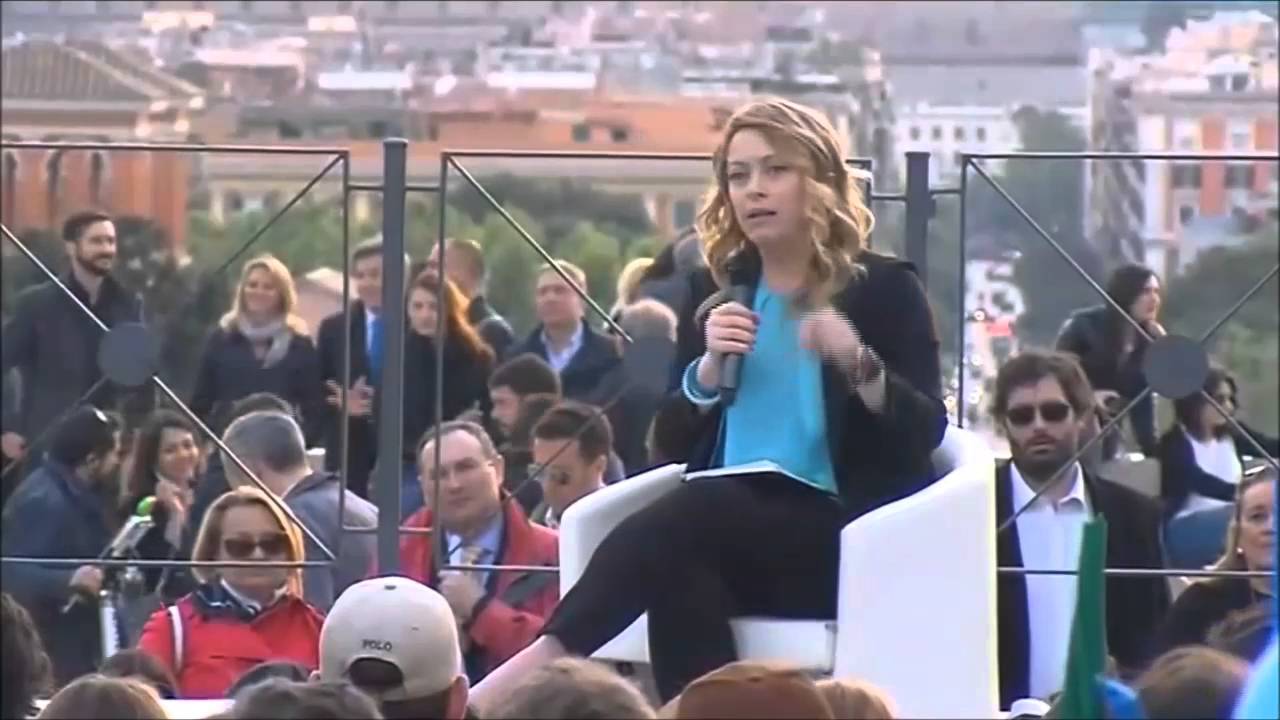 Pincio - Apertura campagna elettorale - Intervento di Giorgia Meloni