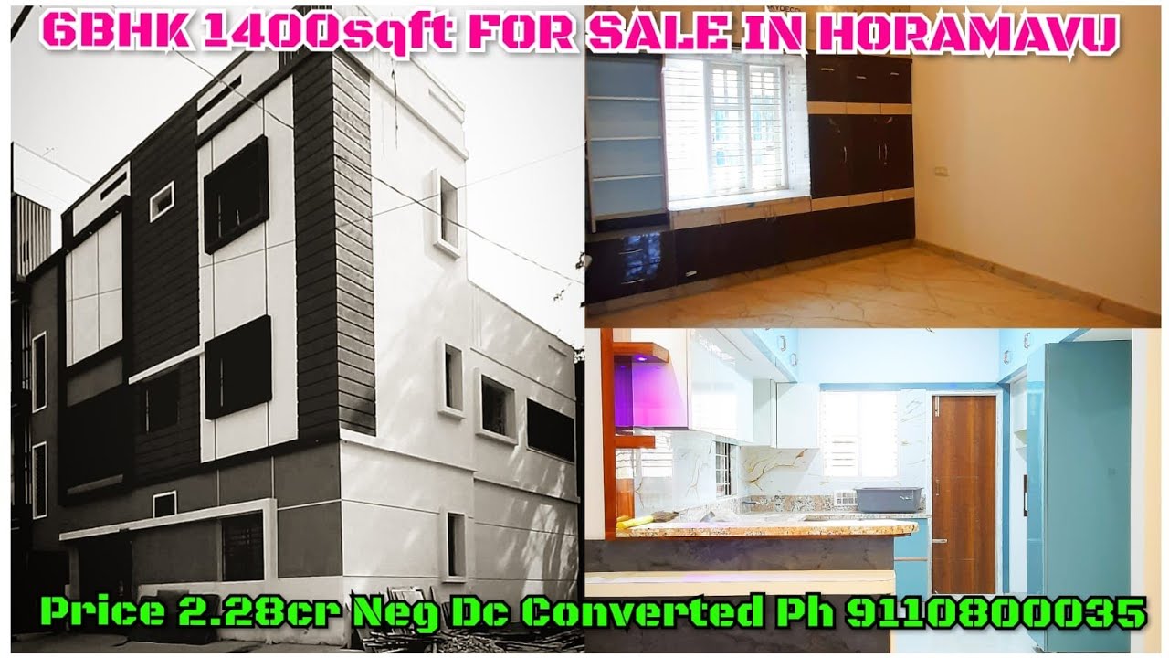 Продается дом площадью 1400 кв. футов, 6 спален, в районе Хорамаву. Цена 2,28 крор (торг уместен)...