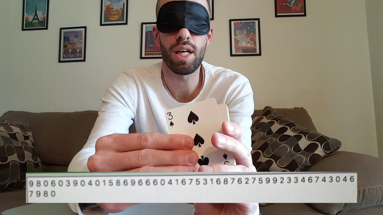 Memorizing a Shuffled Deck of Cards and 50 digits