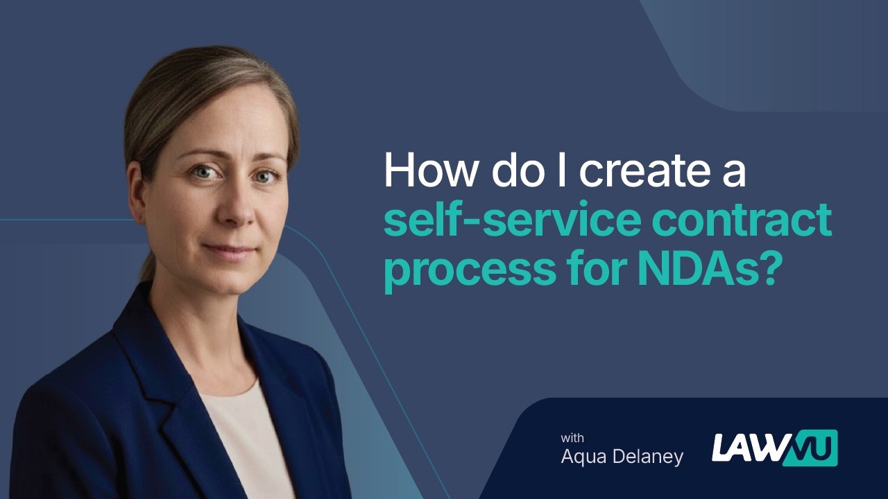 How do I create a self-service contract process for NDAs?