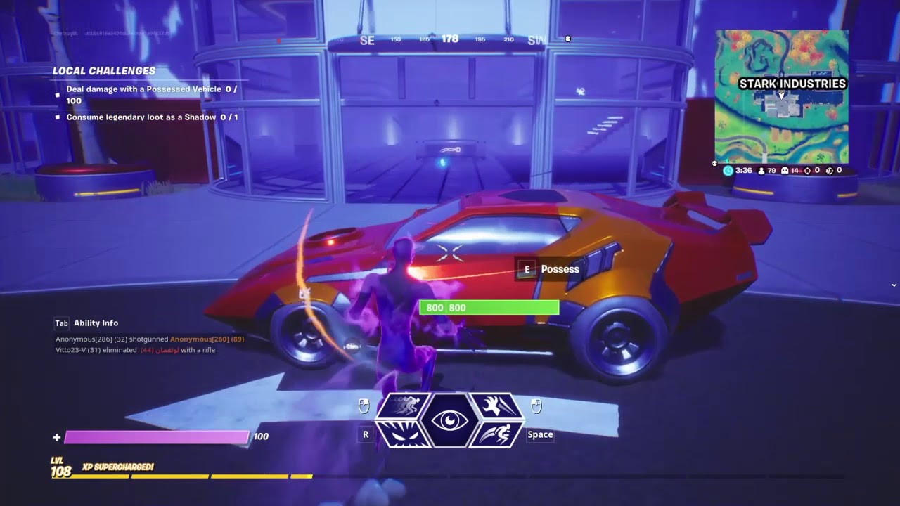Deall damege with a Possessed Vehicle