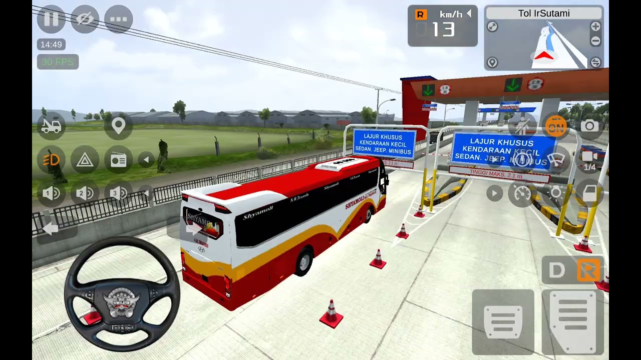 Insane 😱😱Bus drive on indonesia highway with hyundai universe bus(bus simulator indonesia)