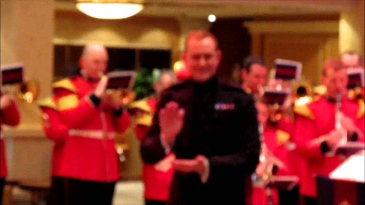On Board Cunard's Queen Elizabeth ~ The Band of the Welsh Guards plays The Radetzky March