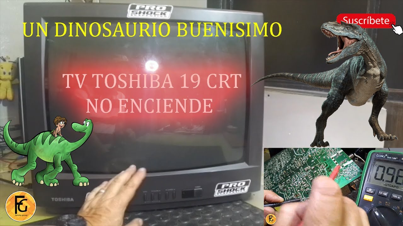 TELEVISOR TOSHIBA 19, CRT MODELO CF19C22, UN DINOSAURIO PERO BUENO 💥​💖​💥​