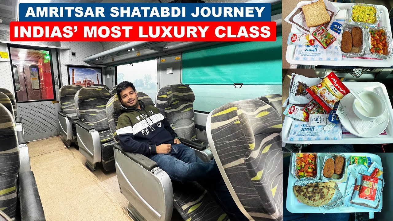 India's Most Luxury ANUBHUTI CLASS journey in Amritsar Shatabdi Express