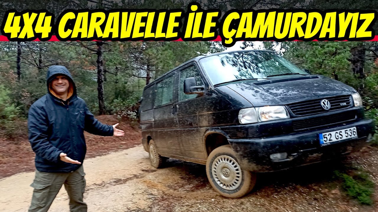 4X4 | VW Caravelle Syncro ile çamurda Off-Road | 20'den fazla T4 Caravelle toplayan çılgın kim?