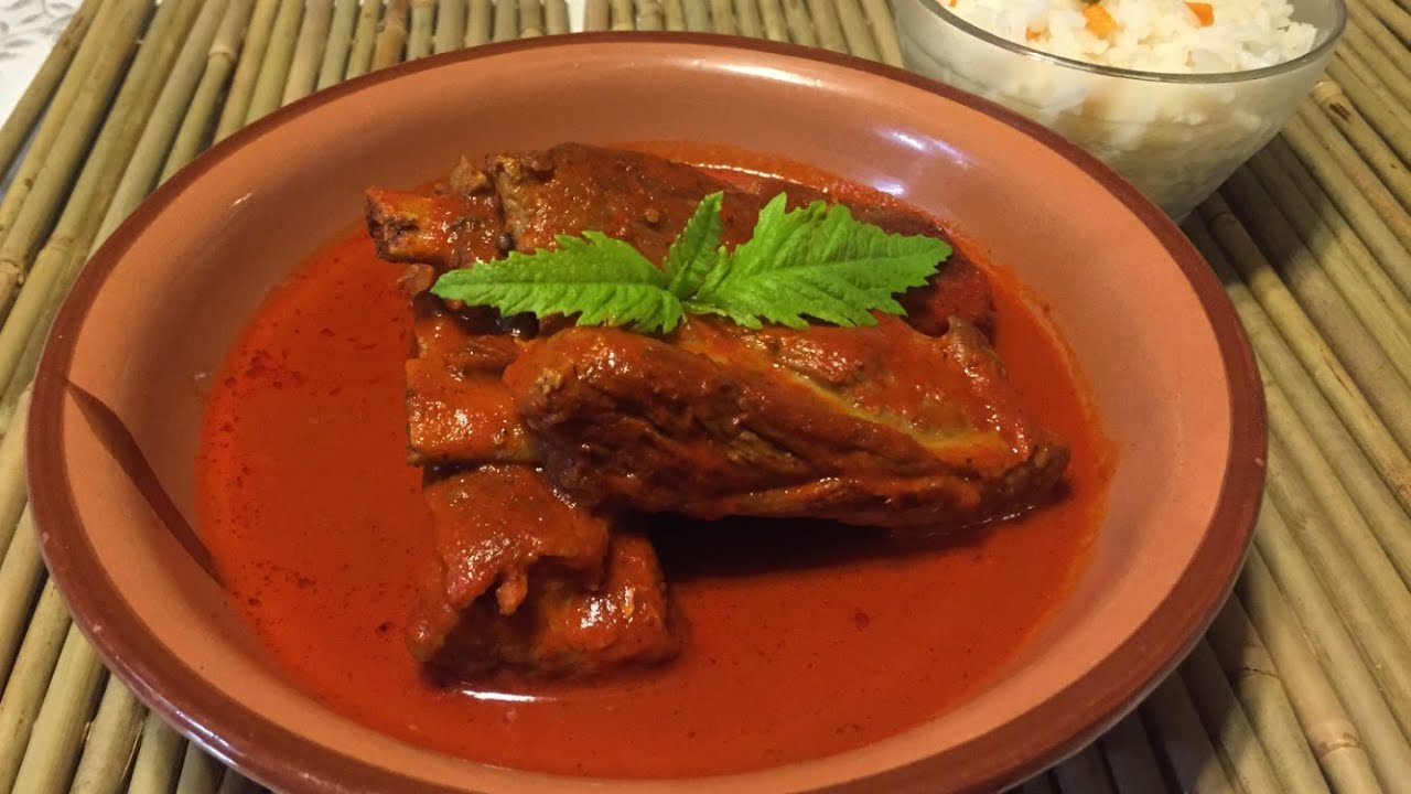 COSTILLAS DE PUERCO EN CHILE GUAJILLO, DELICIOSA RECETA!