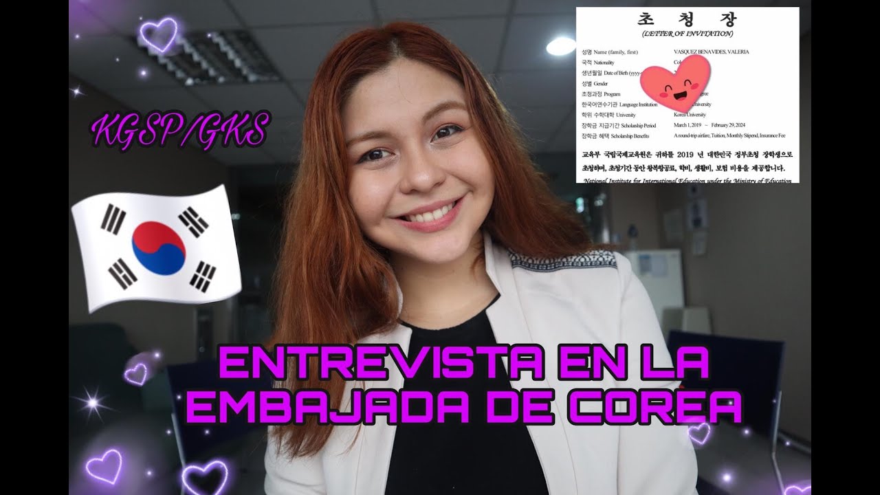 ¿Cómo es la entrevista en la embajada de Corea para ganar la beca KGSP? MI EXPERIENCIA