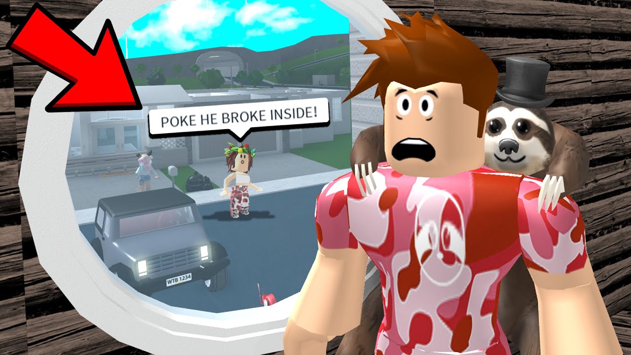 I Had To HIDE From A Stalker.. And He Broke Into My Home.. (Roblox)