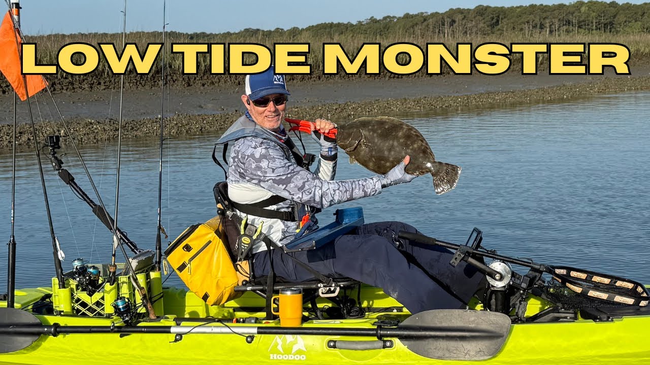 NEW Personal Best Flounder! Murrells Inlet Low Tide Fishing Pays Off (23