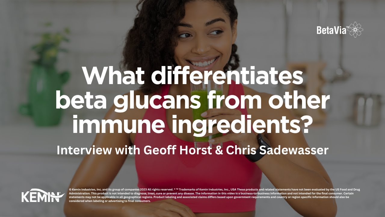What differentiates beta glucans from other popular immune ingredients?