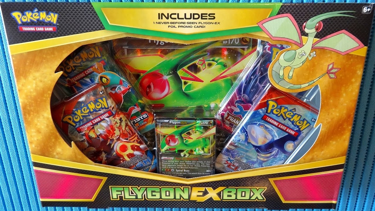 2015 Pok&eacute;mon TCG: Flygon EX Box Full Art Ultra Rare EX Card Unboxing