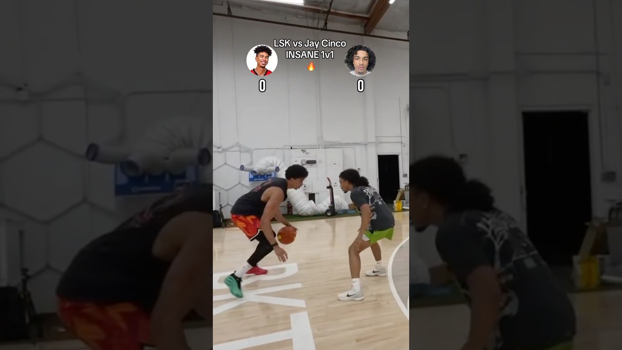 LSK vs JayCinco 1V1! 🏀 #shorts
