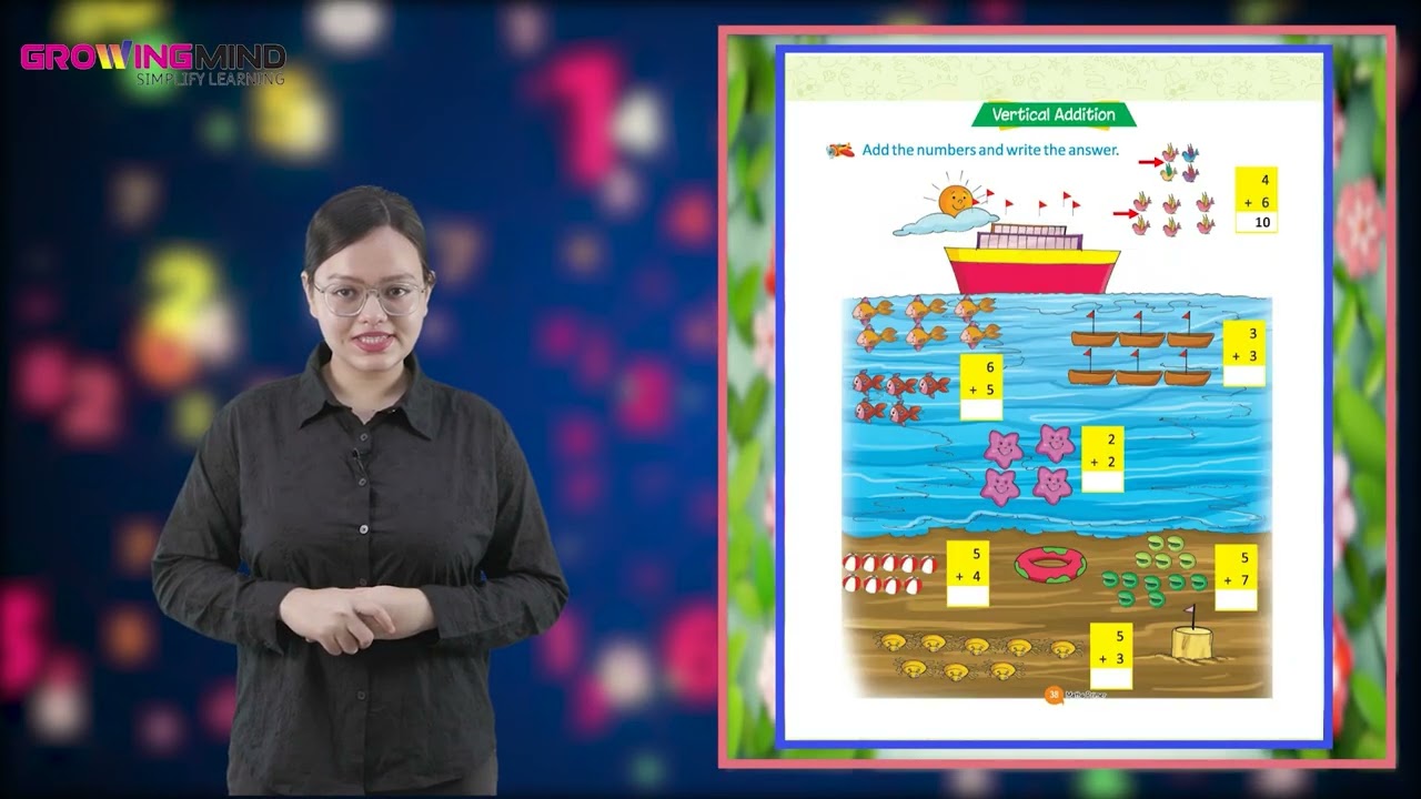 Ch 10 | Addition | Mind Maths Primer | UKG | Growing Mind | For children
