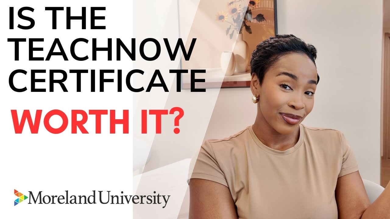 Is the TeachNow Certificate @Moreland University worth? @Moreland University #teachinglicense