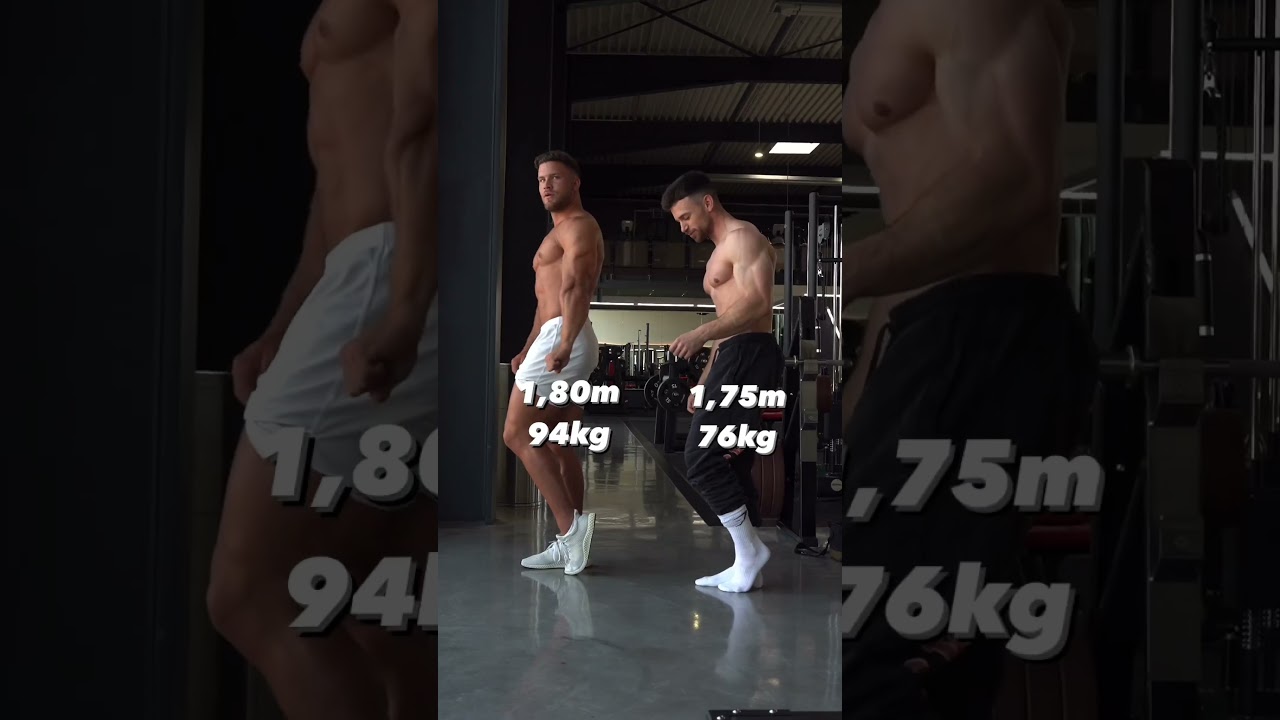 180cm 94kg 💪vs💪 175cm 76kg gymer 😱😱