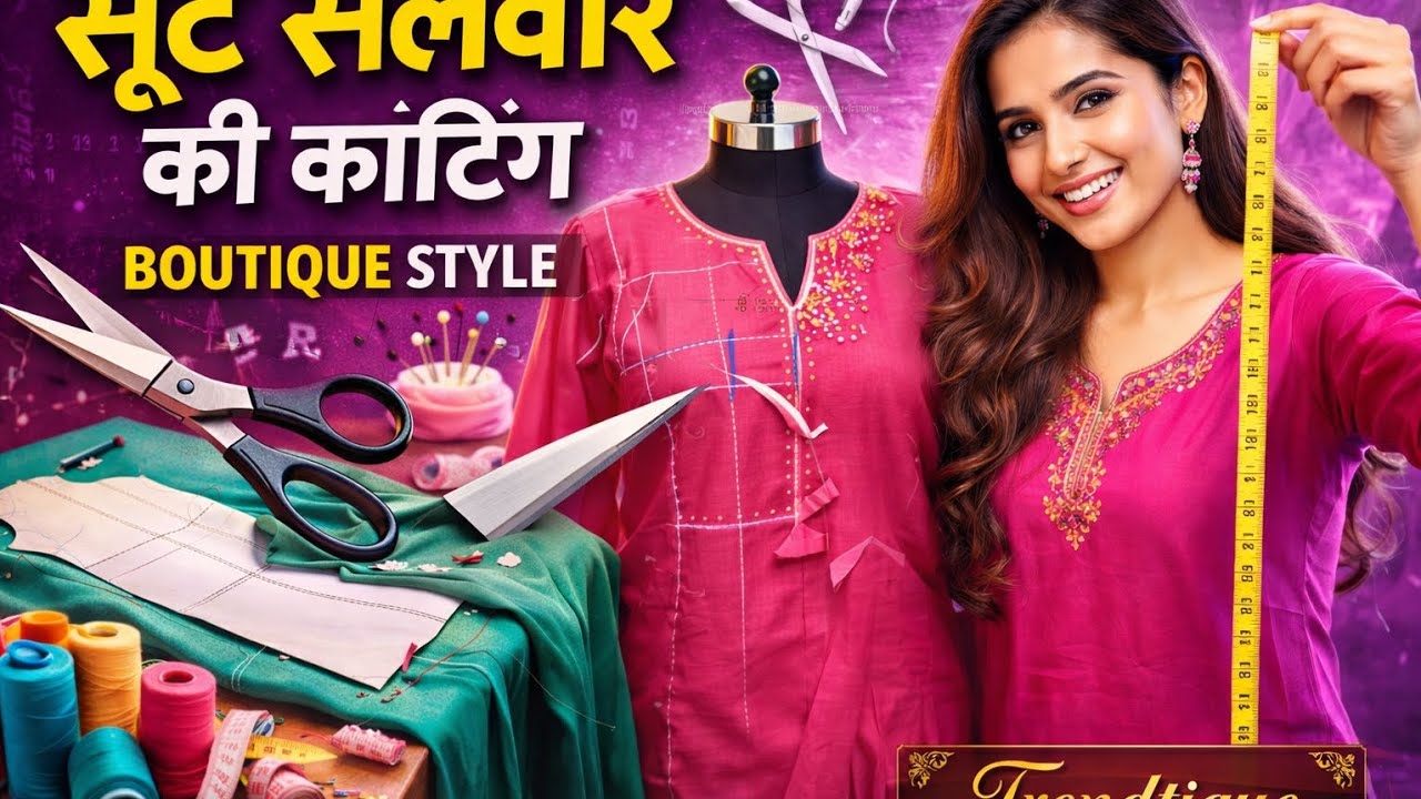 Suit salwar cutting ✂️ boutique style step by step #suitsalwarcutting #boutiquestyle #suitcutting 