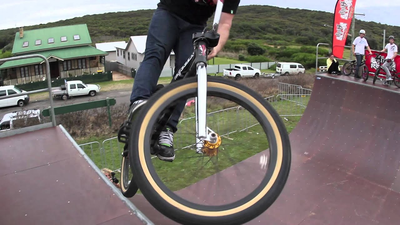 Bmx Riders On The Halfpipe