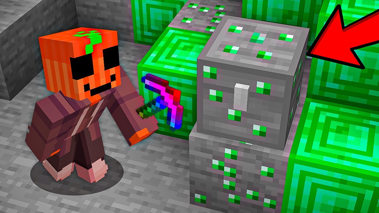 Encontré un COFRE SECRETO de ESMERALDA en Minecraft!