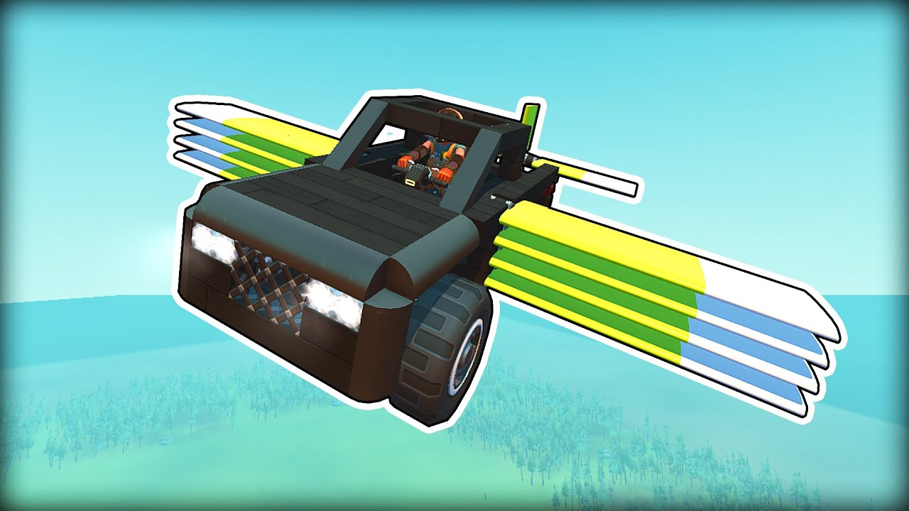 Who Can Build the Best Glider Car? (Scrap Mechanic Multiplayer Monday)