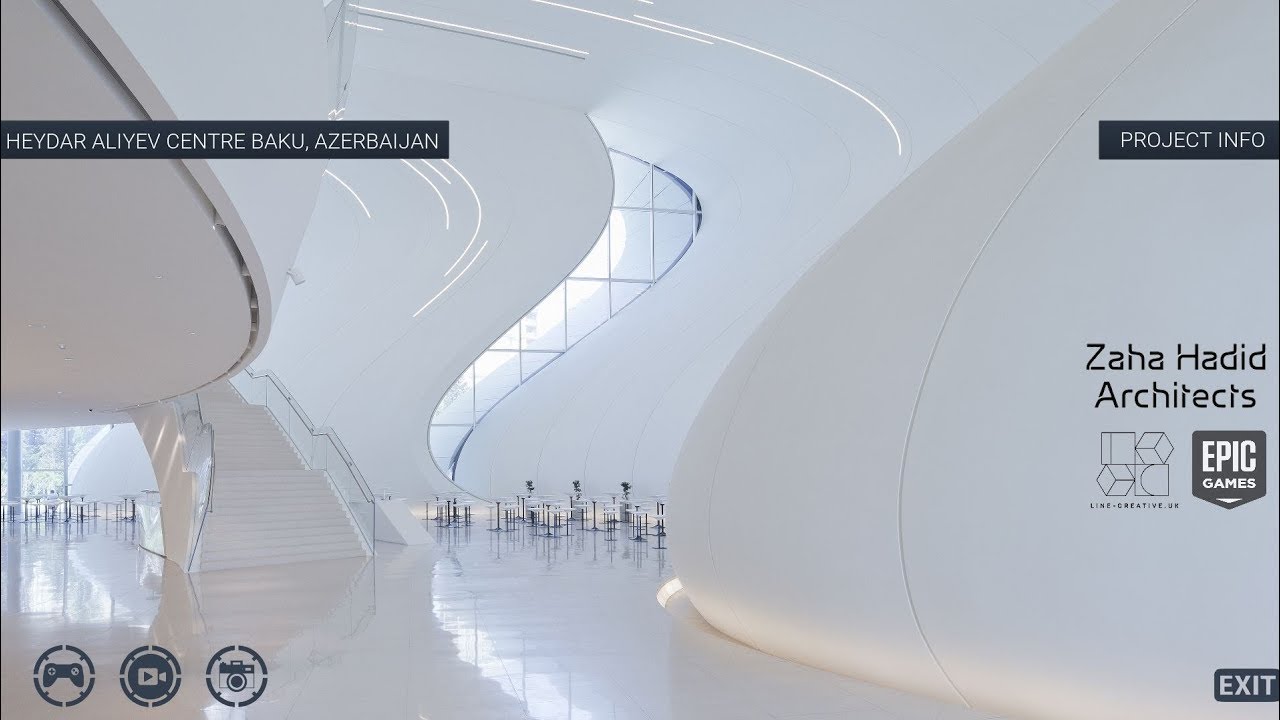Heydar Aliyev Centre - UE4 Recorded Game Experience (walkthrough)