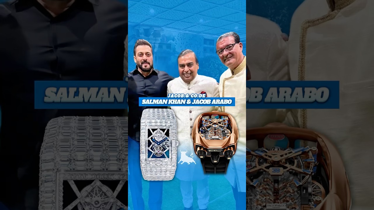 Jacob & Co de Salman Khan & Jacob Arabo 🔥 | Billionaire ou Bugatti Chiron? 🤔 | #shorts #watch