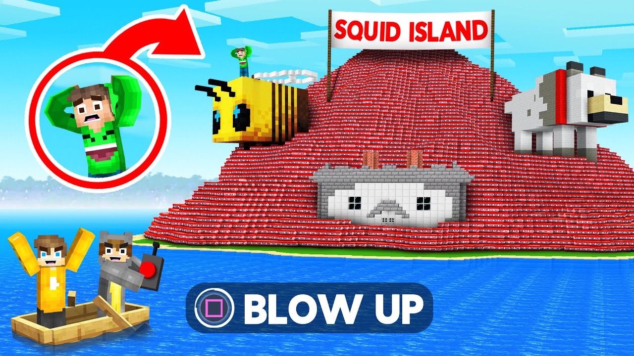 We BLEW UP SQUID ISLAND In Minecraft... (The End?)