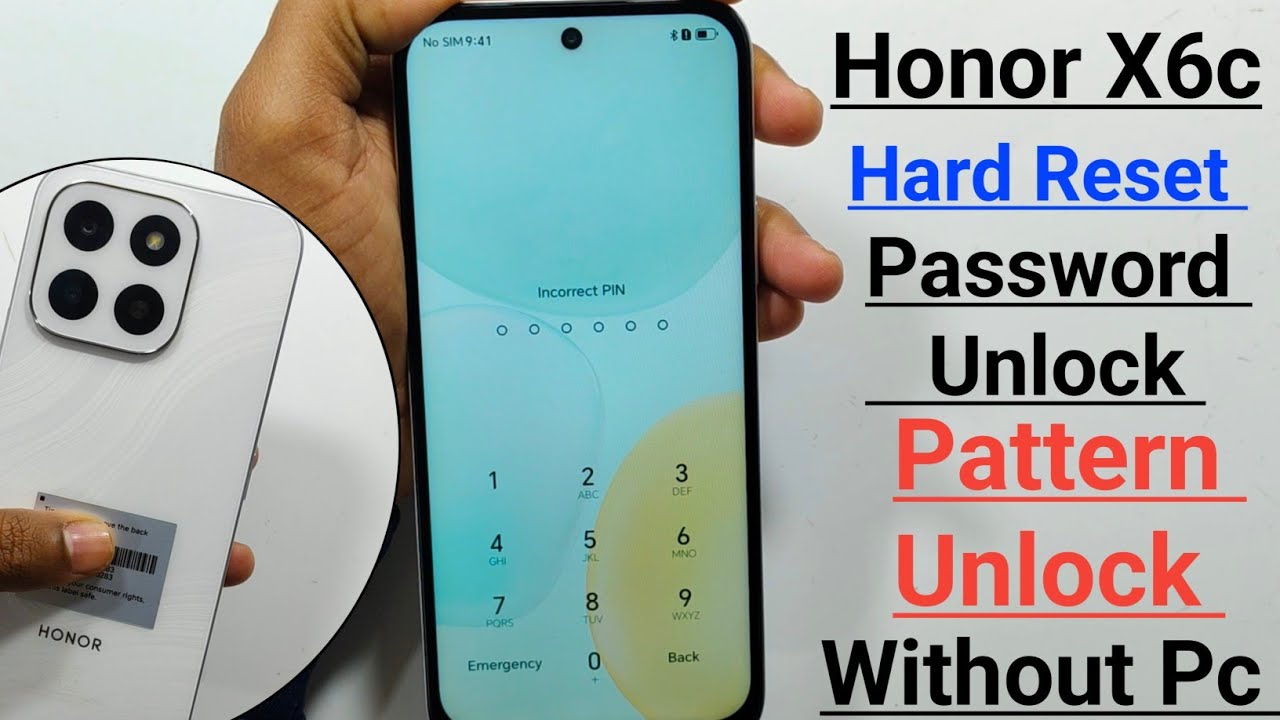 Сброс настроек Honor X6c без ПК (2026) | Удаление пароля Honor | Разблокировка графическим ключом...