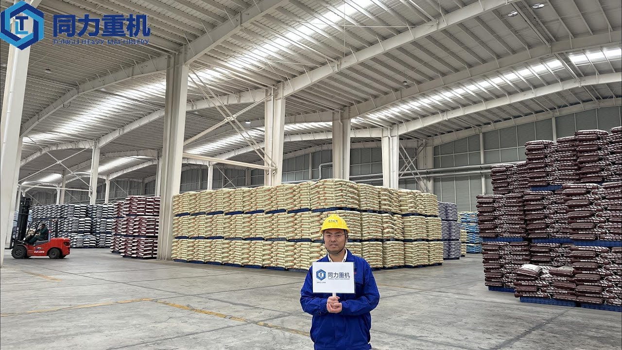 Fertilizer Automatic-Packaging Line Warehouse Workshop/Automatic-bagging Robot Palletizing System.
