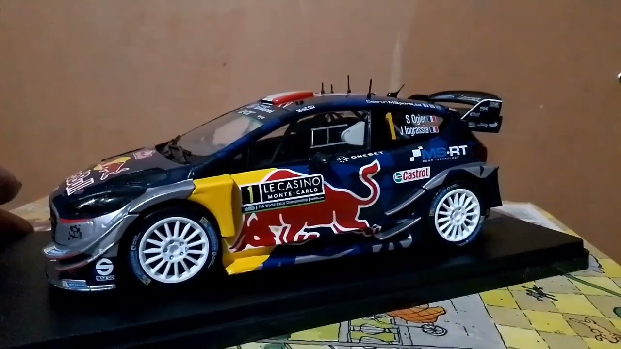 Ford fiesta de rally  de ogier ingrassia 2017 escala 1/24