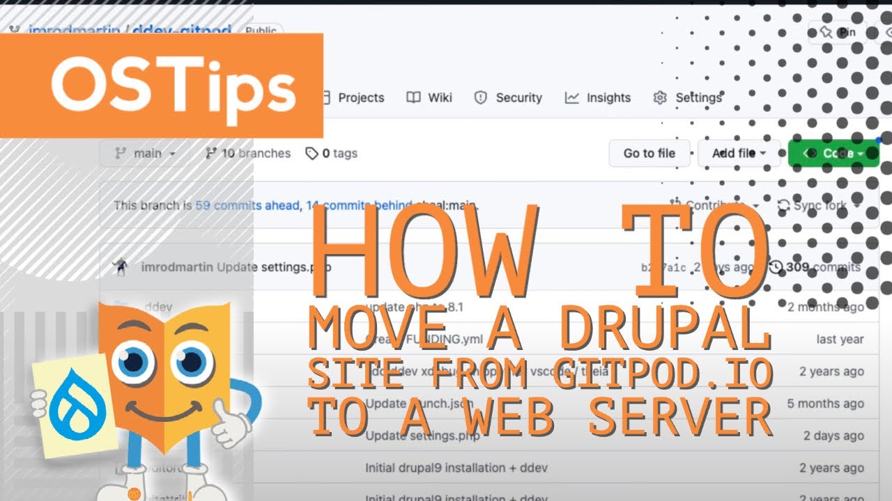 How to Move a Drupal Site from Gitpod.io to a Web Server