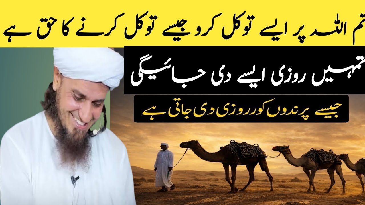 Tum Allah per aise tavcal karo jaisy tavacal karne ka haq hai ? Mufti Tariq Masood sahab 