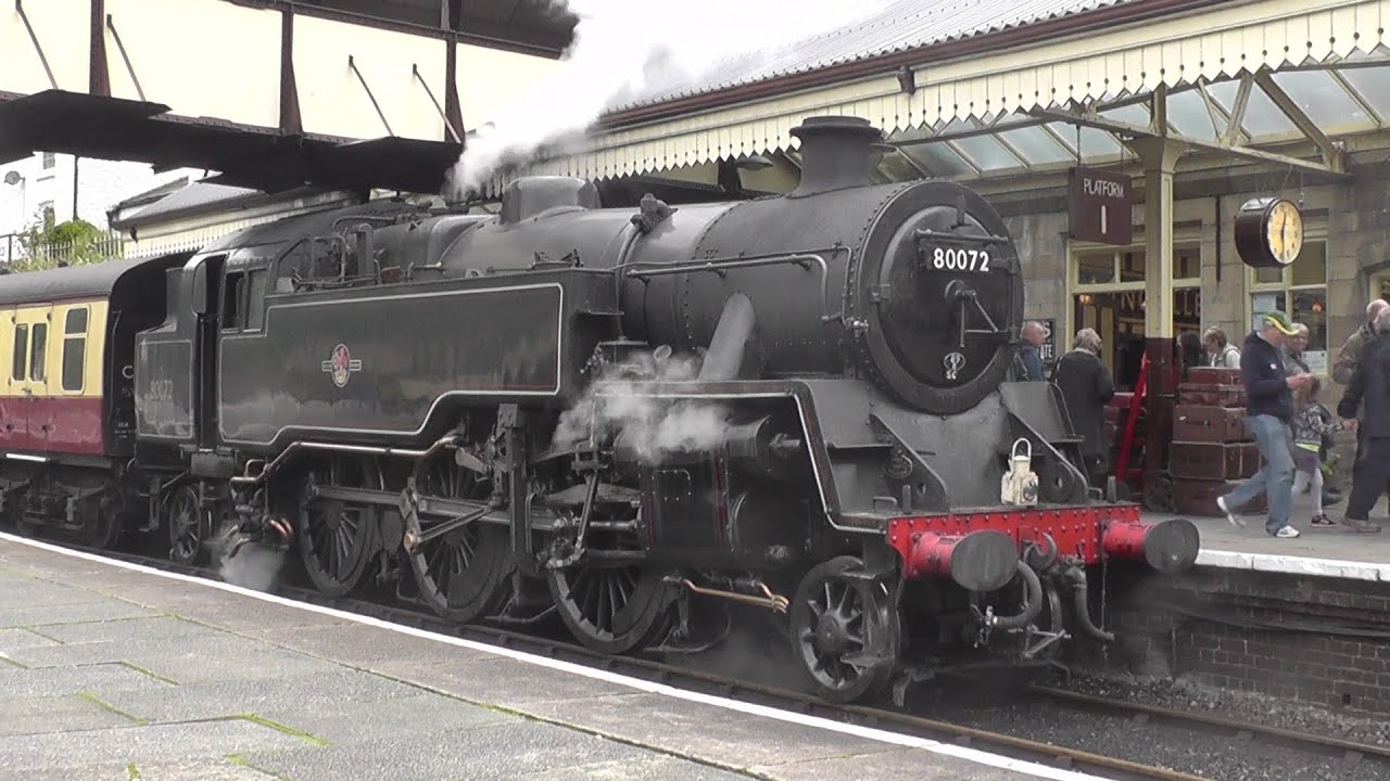 A ride behind BR Standard 4MT 2-6-4T 80072 at the Llangollen Railway - 26/08/2014