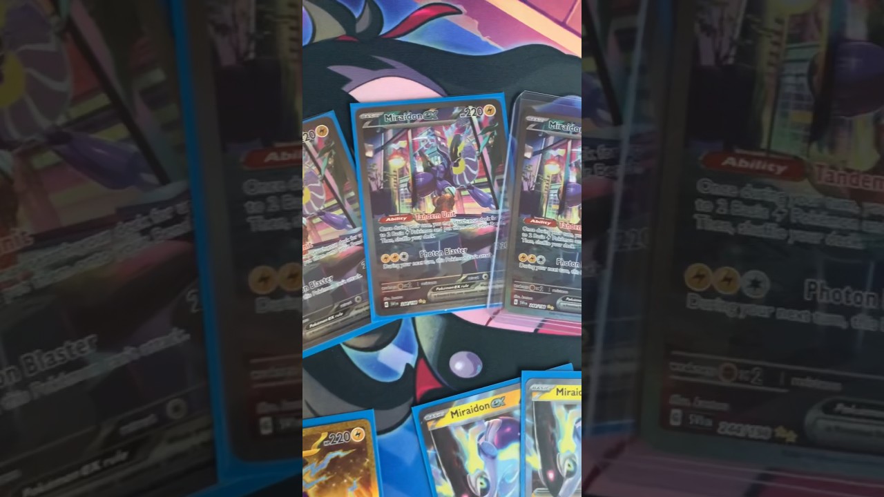 Pok&eacute;mon Scarlet and Violet Miraidon Alt Art!! 🤩🤩 #shorts #pokemon #pokemonscarletandviolet