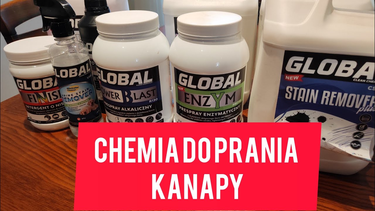Z jaką chemią idę do klienta prać kanapę? Pranie tapicerki meblowej chemią marki Global- Clean