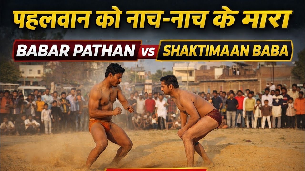 नाच नाच कर मारा पहलवान को/babar pathan ki new kusti 2026 #viralvideo 