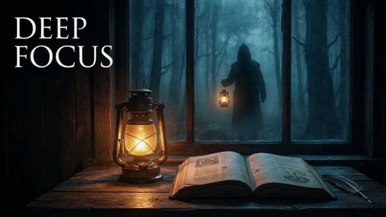 Don't Look Outside When You See His Light Dark Academia Horror