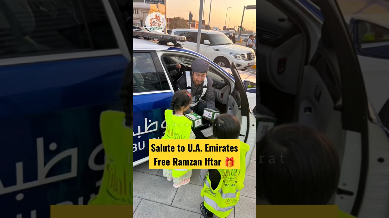 Emirates 🇦🇪 Free Ramzan Iftar 🎁 Distribution #shorts