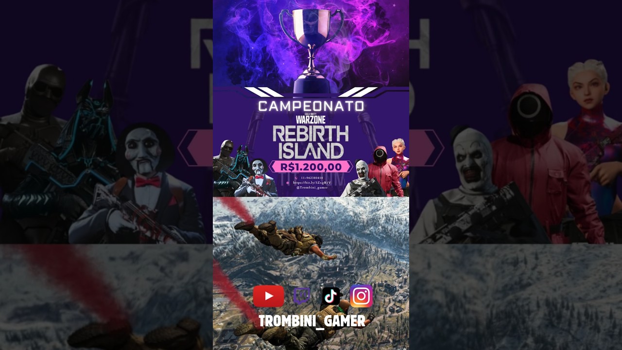 ・INSCRI&Ccedil;&Otilde;ES ABERTAS &ndash; CAMPEONATO REBIRTH ISLAND #Warzone #callofduty