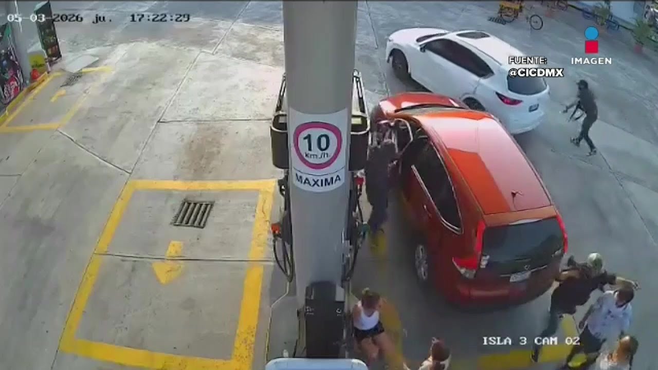 Asaltan a familia dentro de una gasolinera en la carretera Poza Rica- Tihuatlán