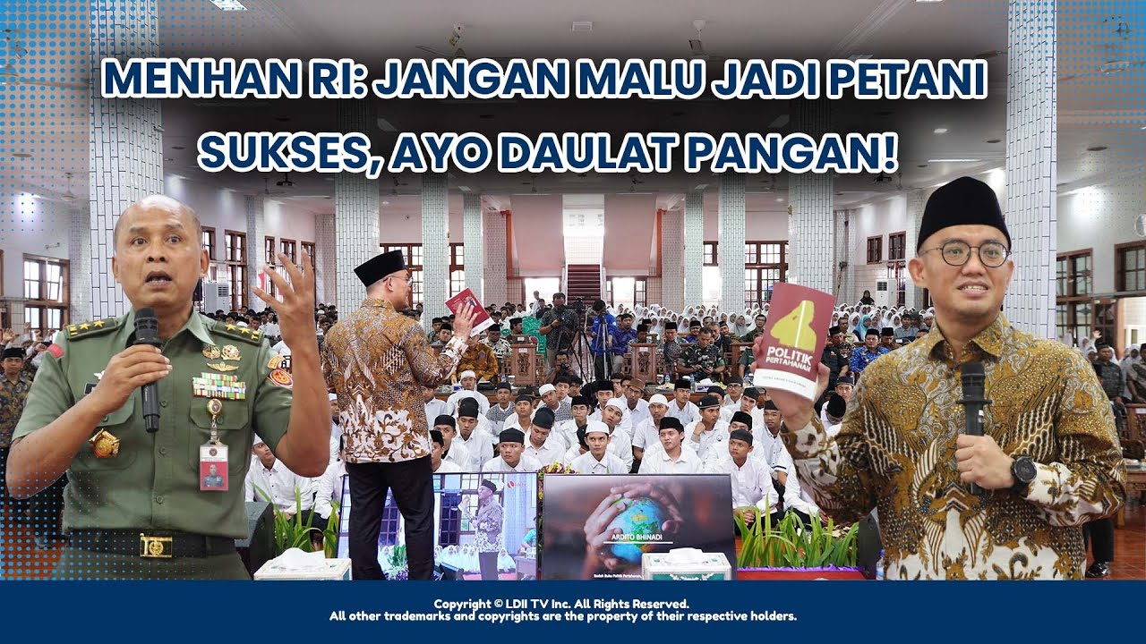 LDII TV: Dahnil Anzar Simanjuntkak Ajak Santri Ponpes Walibarokah Daulat Pangan