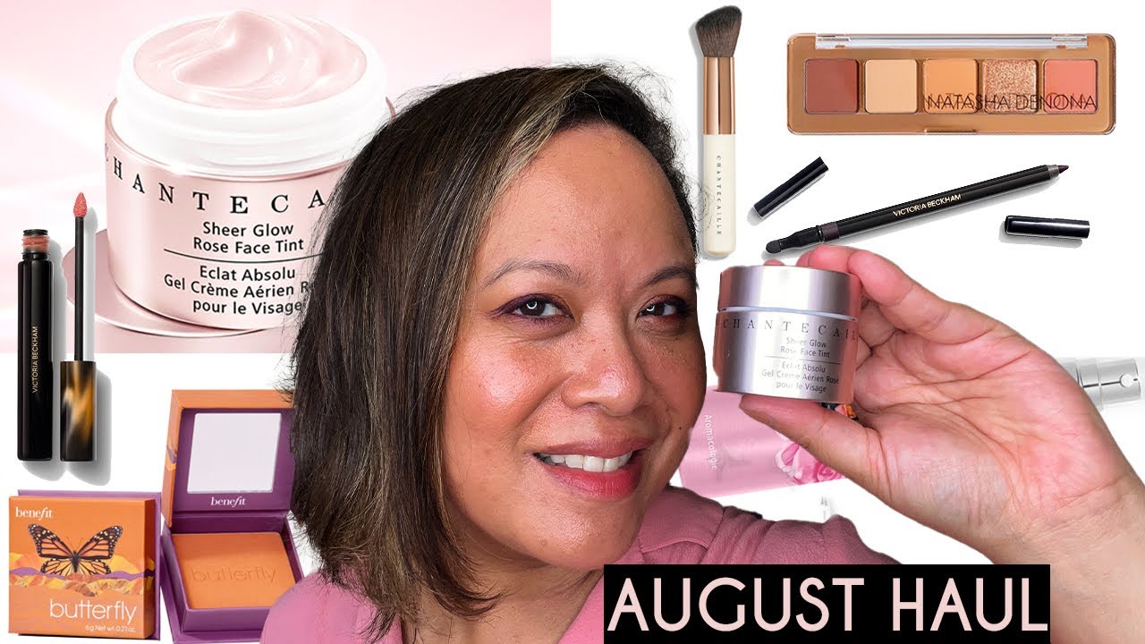 August Haul Chantecaille Rose Tint | Natasha Denona Mini Bronze Palette | Victoria Beckham Fig